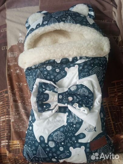 Зимний конверт в коляску