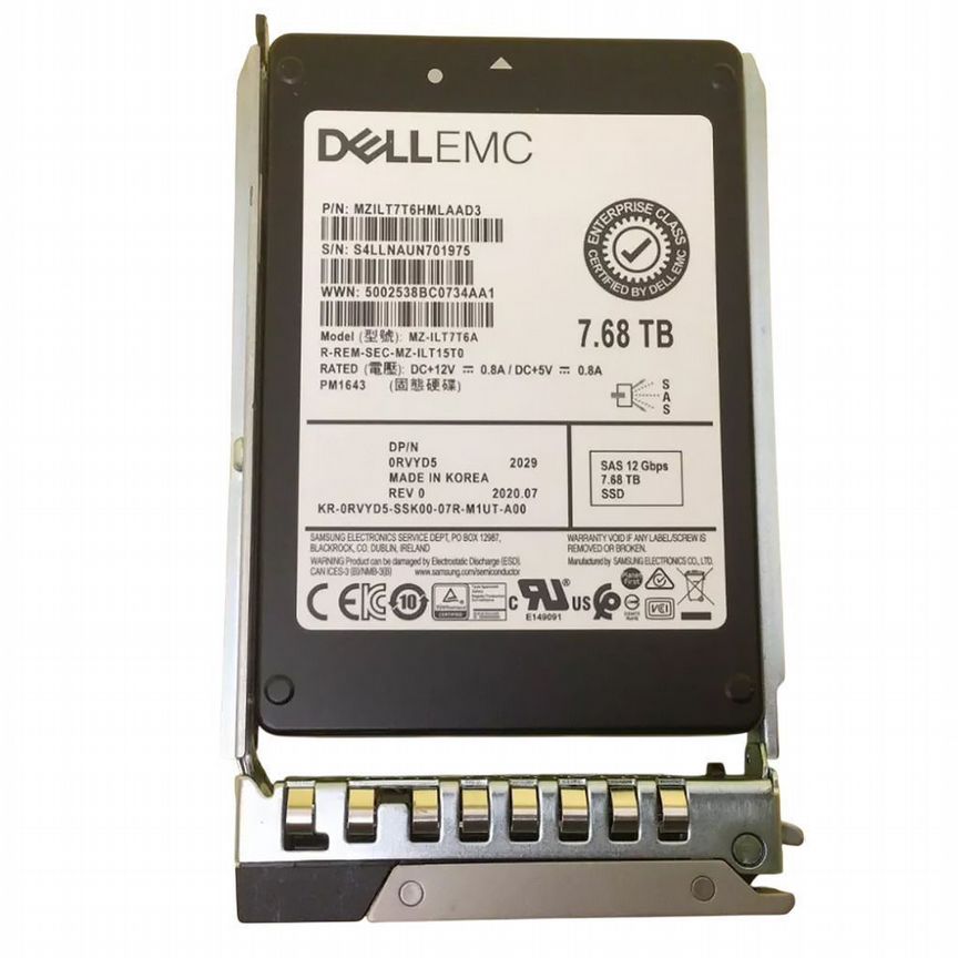 [RVYD5] Жесткий Диск Dell 7.68tb Sas 2,5" Ssd Rvyd5