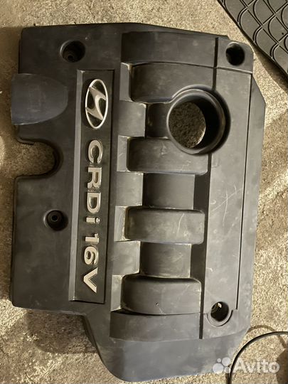 Декоративная крышка двигателя hyundai santa fe