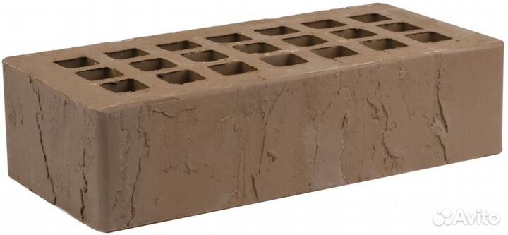 Кирпич облицовочный коричневый