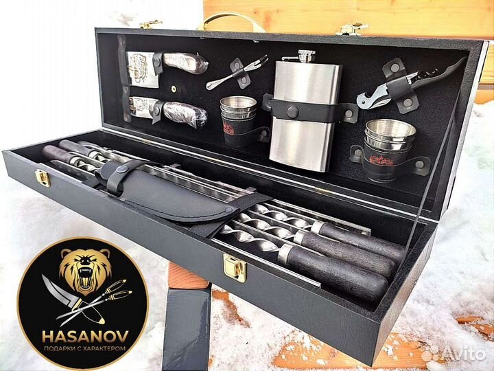 Набор шампуров подарочный