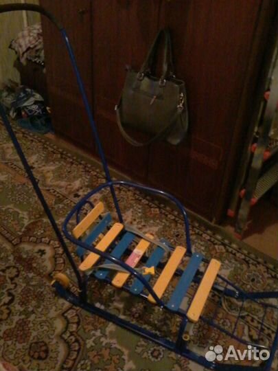 Детские санки -Тимка 8 комфорт с чехлом