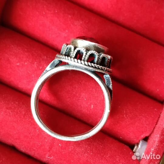 Серебряное перстень кольцо СССР серебро 875 пробы