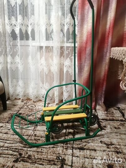 Санки детские с колесами