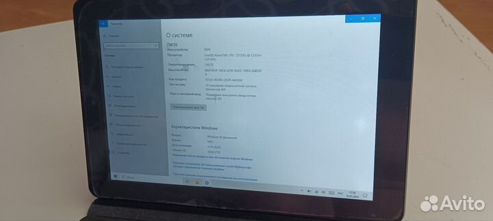 Планшет на windows 10 с клавиатурой