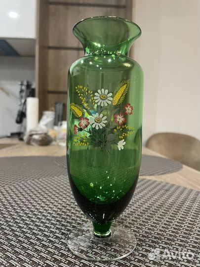 Винтажная вазочка из тонкого стекла, СССР