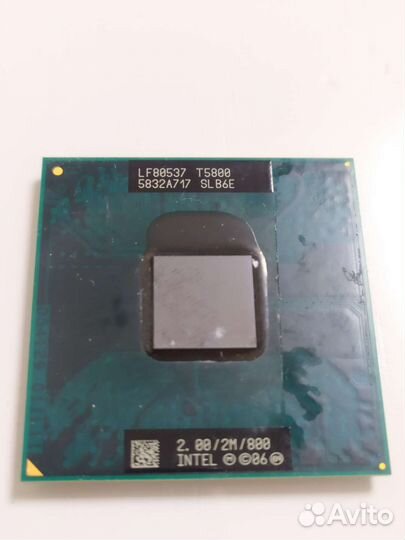 Процессор для ноутбука Intel Core 2 Duo T5800