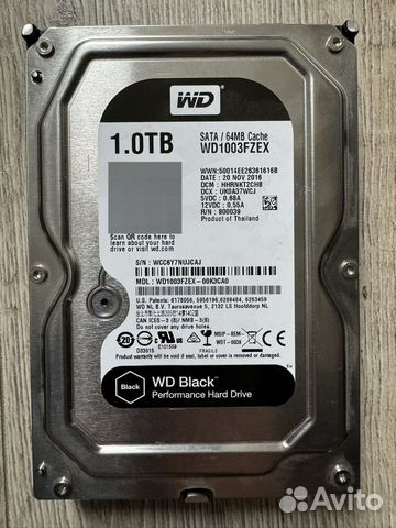 Жесткий диск WD Black 1 TB купить в Москве | Электроника | Авито