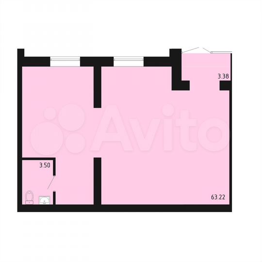Свободного назначения, 70 м²