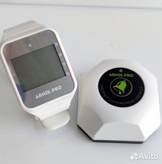 Кнопка вызова персонала, официанта и помощи белая