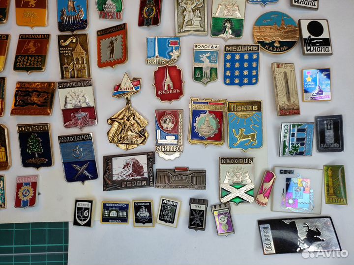 Значки СССР города
