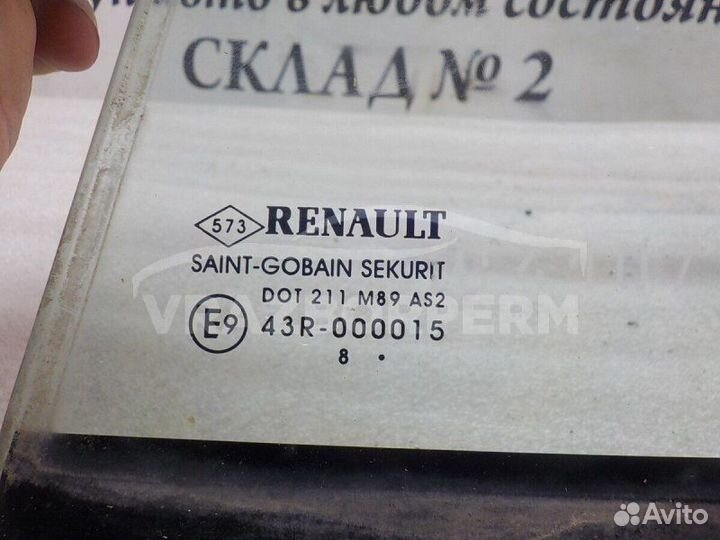 Стекло двери (форточка) заднее левое Renault