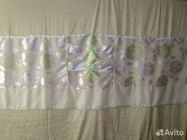 Шторы из органзы для кухни
