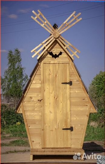 Дачный туалет деревянный GAR206