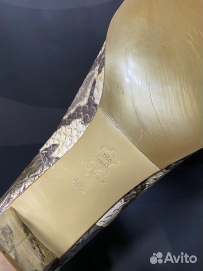 Ботильоны из кожи питона