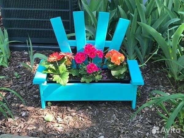 Клумба, кашпо для цветов деревянная, ящик