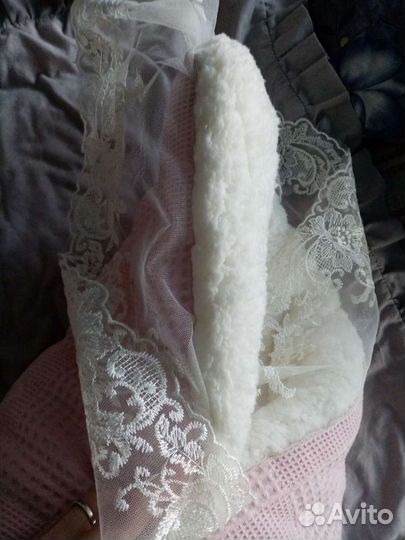 Конверт одеяло на выписку для девочки зима