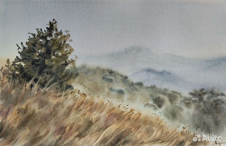 Картины акварель пейзаж природа