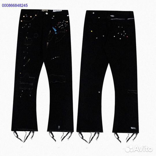 Джинсы Gallery Dept рваные опиум