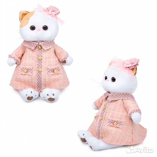 Мягкая игрушка Ли-Ли в розовом костюме в клетку 2