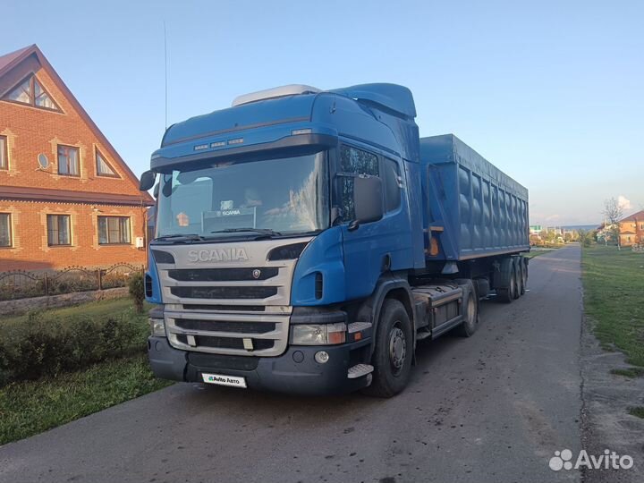 Scania P 360 с полуприцепом, 2013