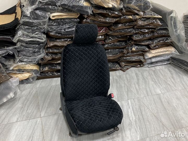 Накидки на автомобильные сидения Велюр ромб