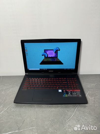 Игровой ноутубк MSI I7 7700hq / GTX 1050ti