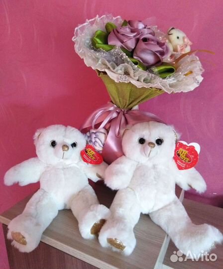 Мягкая игрушка белый медведь