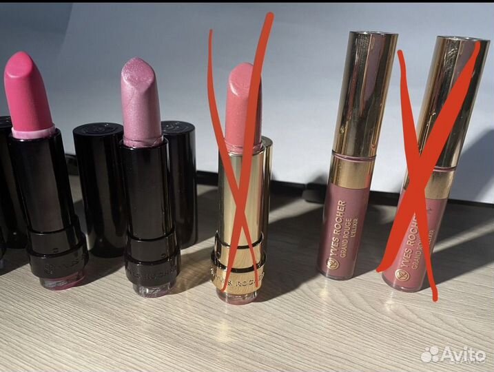 Блеск для губ и помады yves rocher почти новые