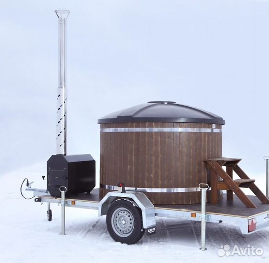 Аренда банного чана/фурако/купель/бочка на колёсах