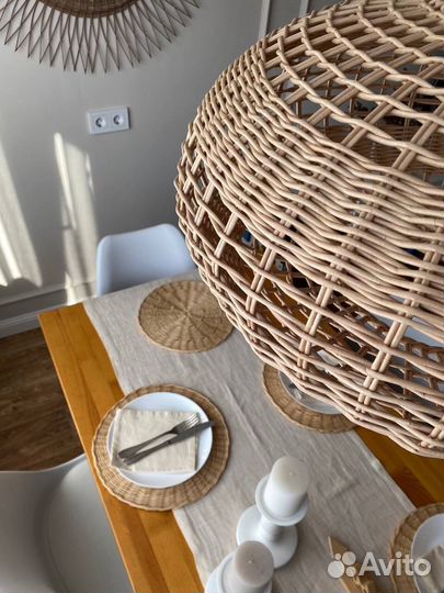 Плетенный абажур