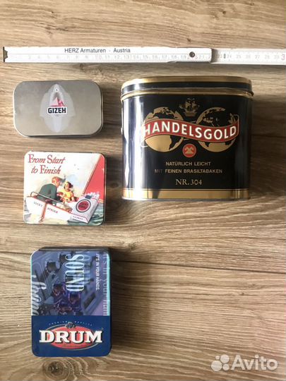 Банки винтажные жестяные Европа