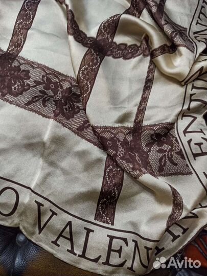 Палантин valentino оригинал шелк италия