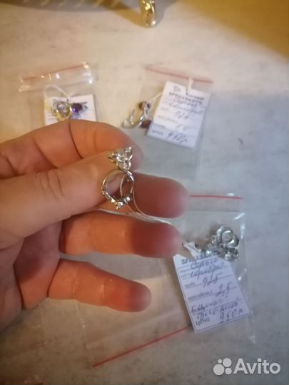 Серьги серебро 925