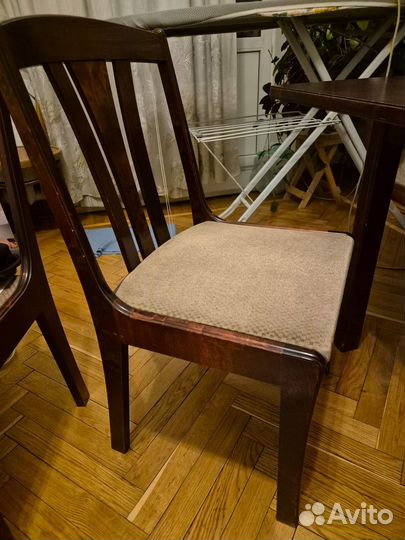 Стол обеденный со стульями винтаж ретро бу