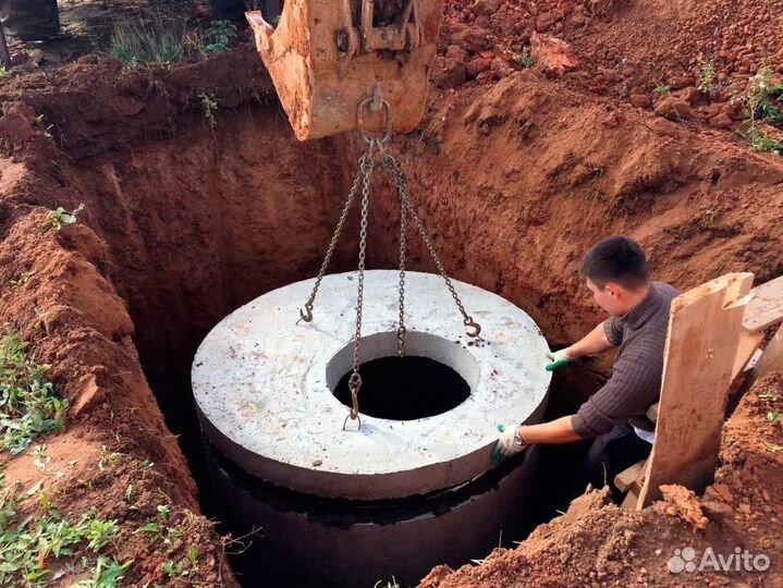 Септик под ключ из жби колец