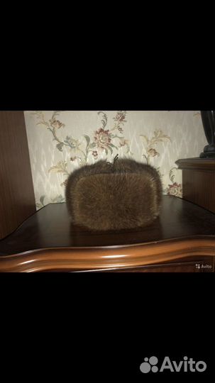 Мужская шапка из норки