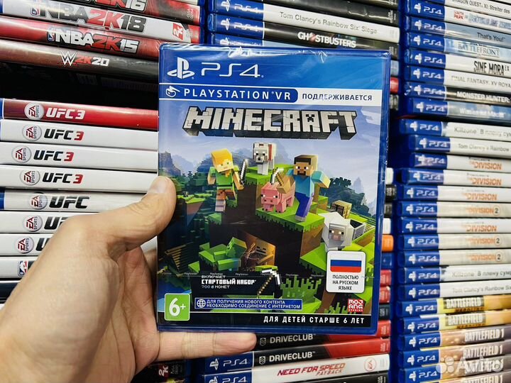 Minecraft ps4 диск новый