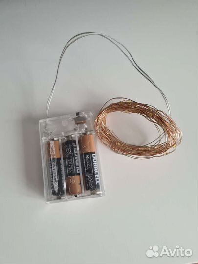 Гирлянда 5м на батарейках
