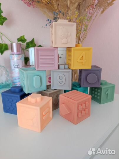 Детские силиконовые кубики Zeimas