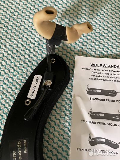 Мостик для скрипки Wolf, Bonmusica 4/4-3/4