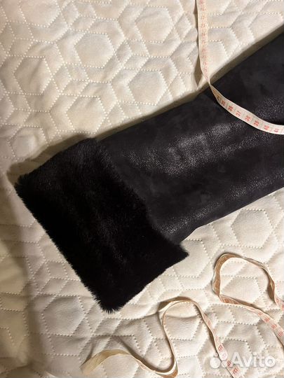 Дубленка натуральная женская длинная 44 46