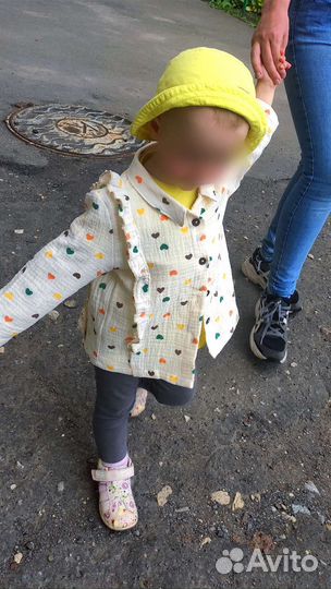 Рубашечка из муслина с оборками