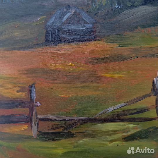 Этюд пейзаж маслом