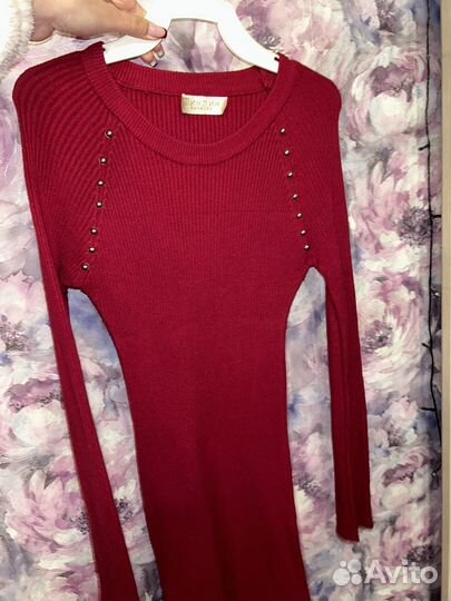 Вязаное платье