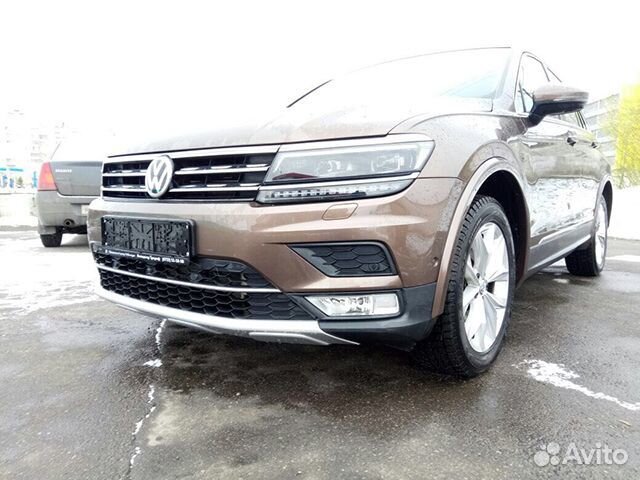 Передняя накладка VW Tiguan 2 OffRoad стиль