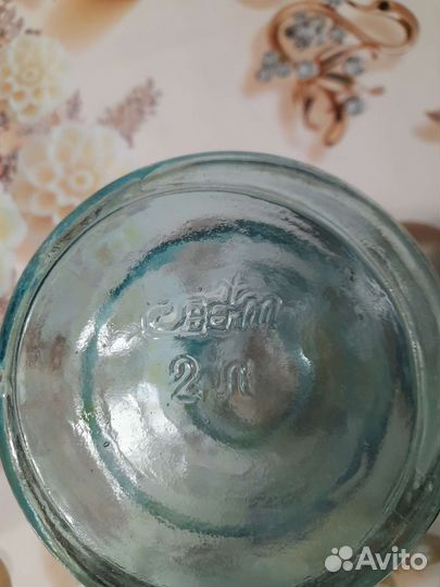 2х банка, 1л бутылка,толстое стекло