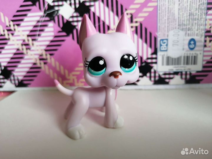Littlest pet shop дог lps great dane #1022