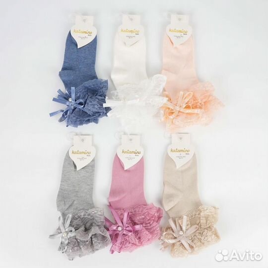 Носочки с кружевом для девочки