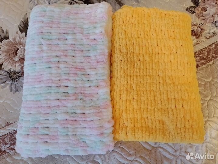 Плед детский вязаный ручная работа